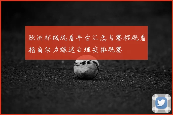 欧洲杯线观看平台汇总与赛程观看指南助力球迷合理安排观赛